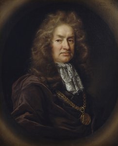 Retrato de Elias Ashmole (1617-92) Antiquário Inglês, 1689